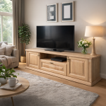 Provence - Tömörfa TV állvány |1800| Ajtós-Fiókos-Nyitott - Image 3