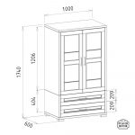 Innova - Tömörfa akasztós szekrény fiókkal - Image 2