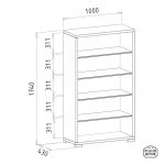 Innova – Végig polcos tömörfa elem - Image 2