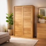 Innova - Tömörfa Tolóajtós Polcos/Akasztós szekrény