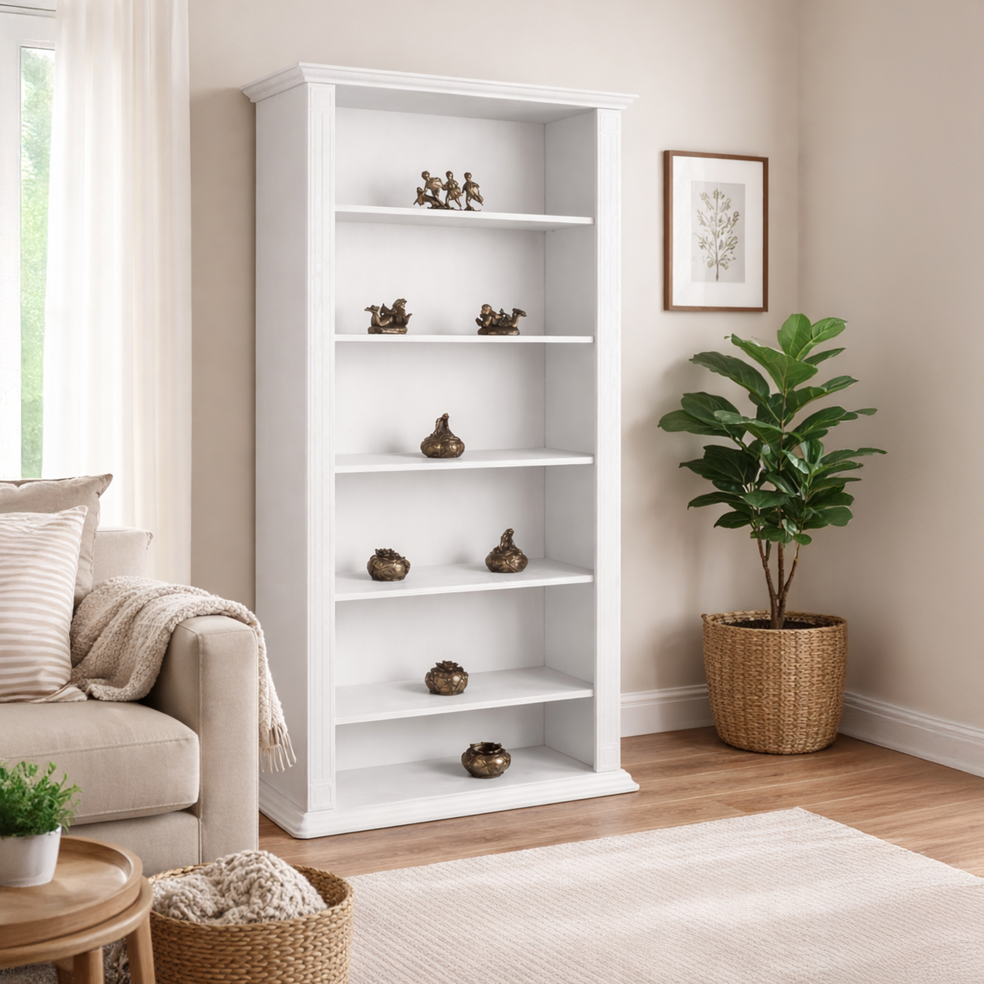 provence-tomorfa-konyvespolc2 Provence - Tömörfa könyvespolc szekrény - Image 1