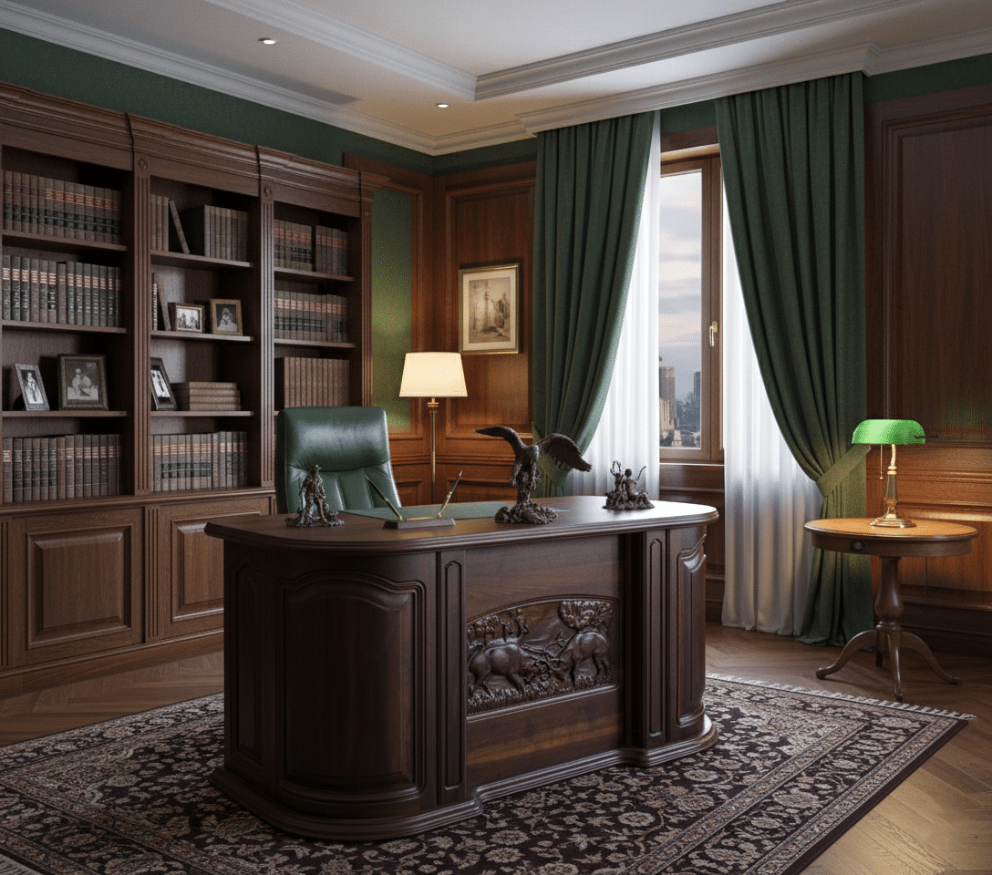 Réka vezetői íróasztal feketedióból