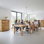 FLOW - Bővíthető tölgyfa étkezőasztal 170-210-270cm-ig