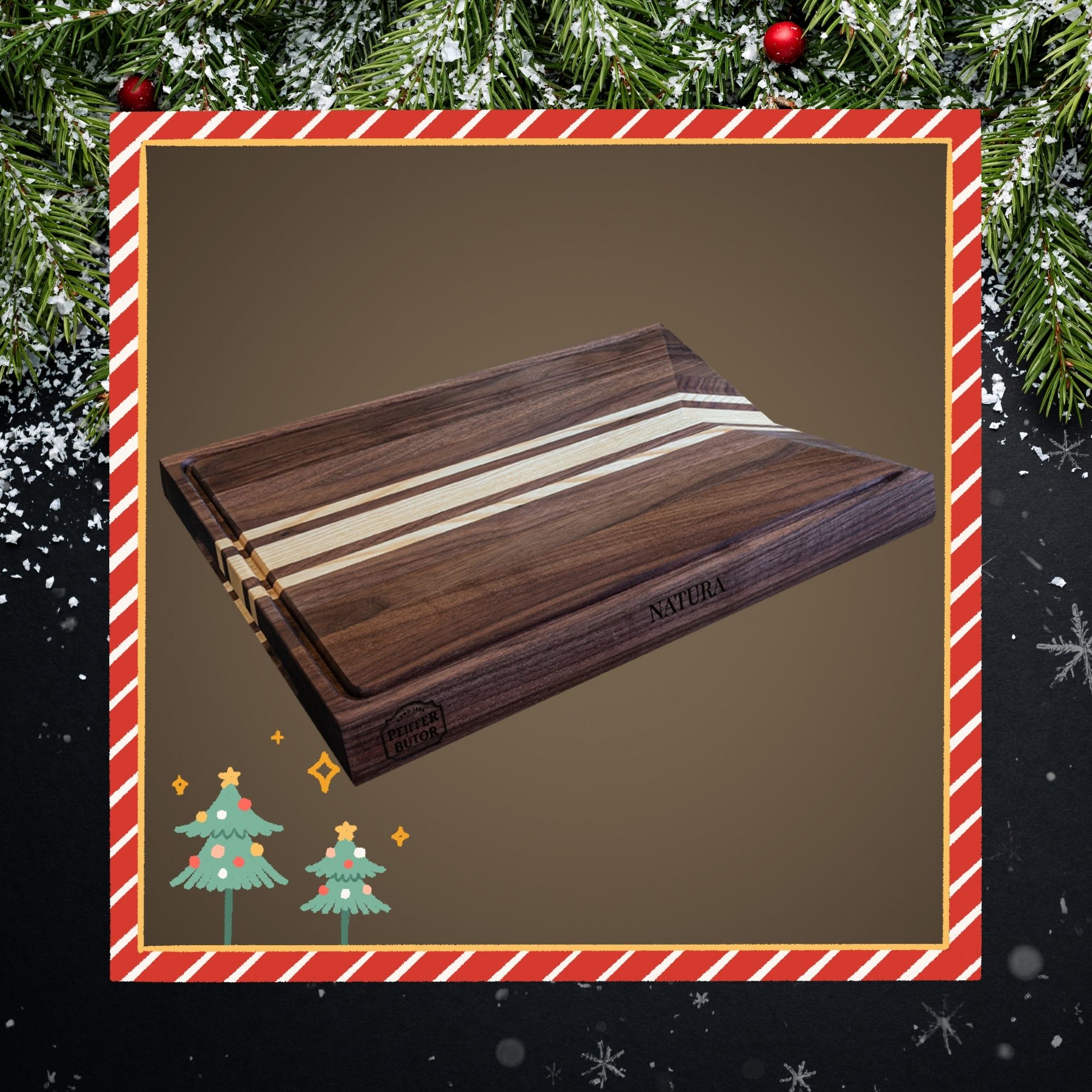 2000x2000 Prémium tömörfa vágódeszka - Image 1