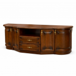 Réka – Tömörfa Tv állvány hajlított ajtóval