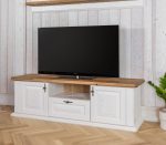 Provence – Tömörfa TV állvány |1800| Ajtós-Fiókos-Nyitott