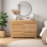 Innova – Széles tömörfa komód 8 fiók