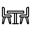 Tömörfa étkezőasztal
