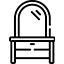 Tömörfa fésülködőasztal